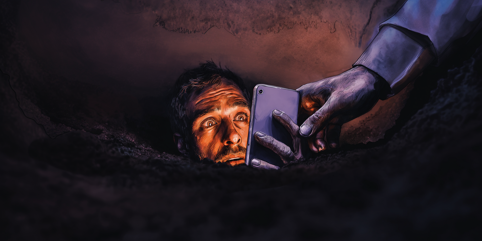 Down a dark hole with the smartphone